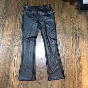 Black pants with splits